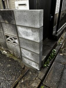 佐倉市臼井田 ブロック復旧工事